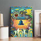 NAIDOC Week 2025 Titans Rugby Canvas Wall Art Aboriginal Dot Painting