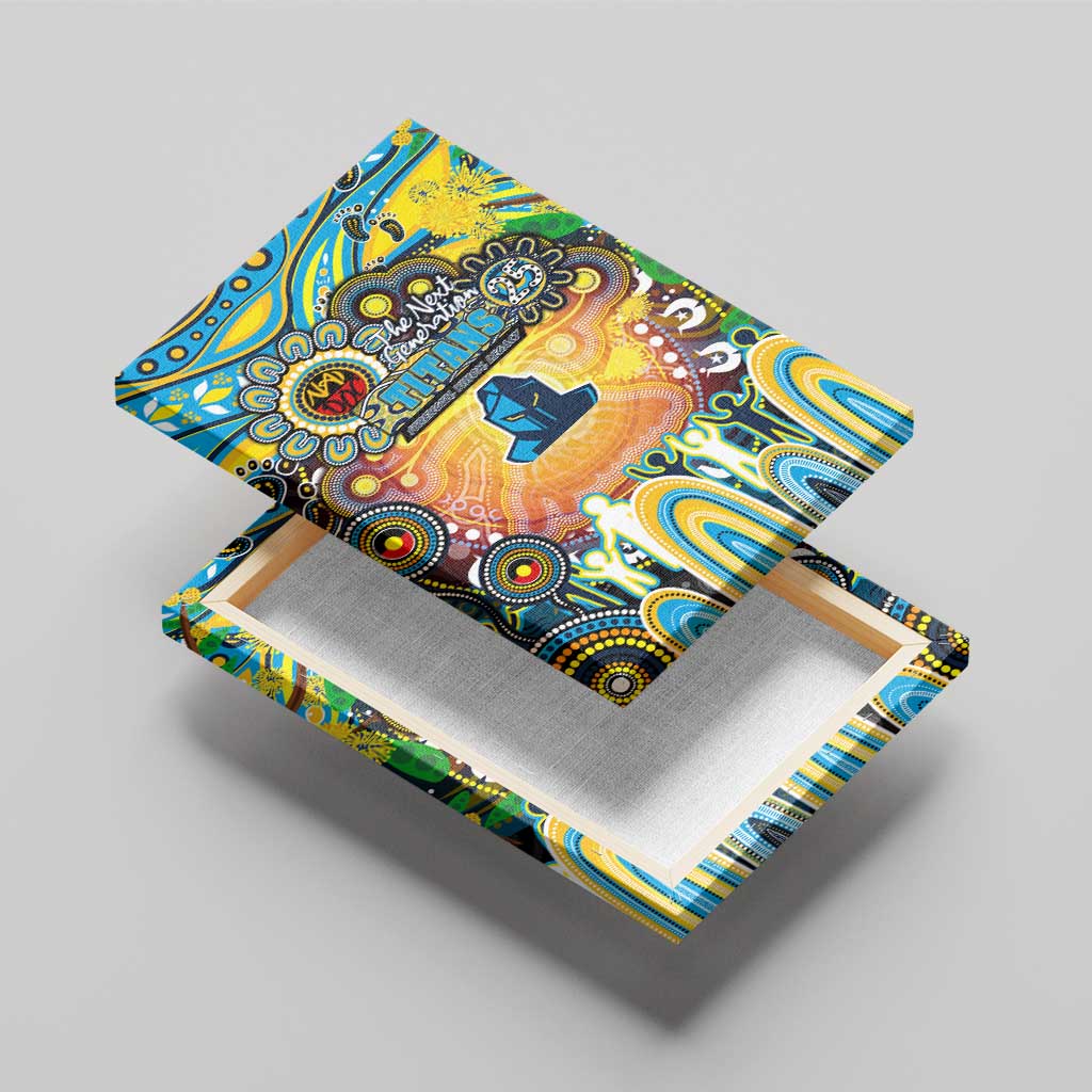 NAIDOC Week 2025 Titans Rugby Canvas Wall Art Aboriginal Dot Painting