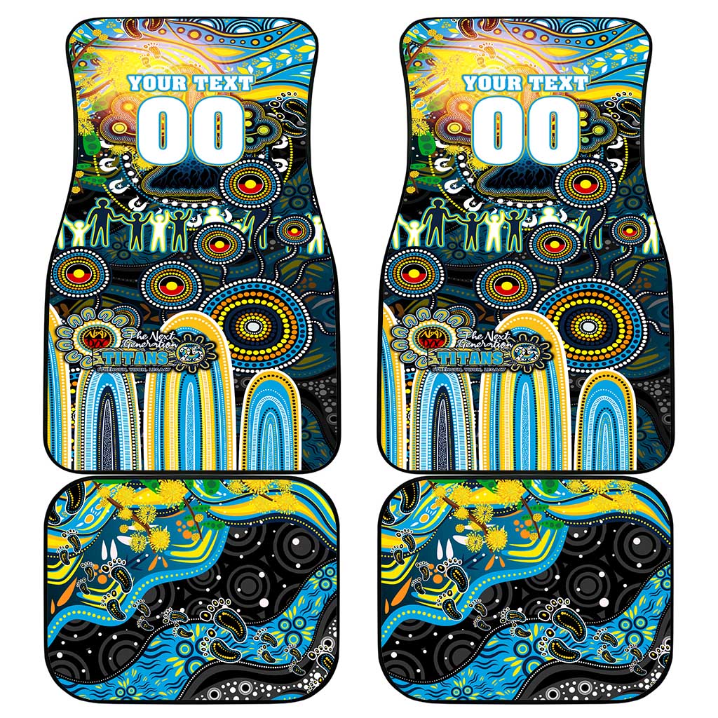 NAIDOC Week 2025 Titans Rugby Car Mats Aboriginal Dot Painting