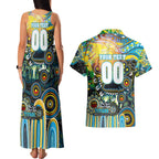 Personalised NAIDOC Week 2025 Titans Rugby Couples Matching Tank Maxi Dress and Hawaiian Shirt Aboriginal Dot Painting