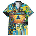 Personalised NAIDOC Week 2025 Titans Rugby Family Matching Mermaid Dress and Hawaiian Shirt Aboriginal Dot Painting