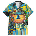 Personalised NAIDOC Week 2025 Titans Rugby Family Matching Summer Maxi Dress and Hawaiian Shirt Aboriginal Dot Painting