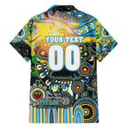 Personalised NAIDOC Week 2025 Titans Rugby Hawaiian Shirt Aboriginal Dot Painting