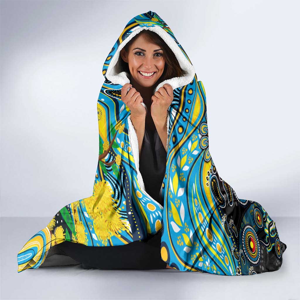 NAIDOC Week 2025 Titans Rugby Hooded Blanket Aboriginal Dot Painting