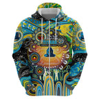 Personalised NAIDOC Week 2025 Titans Rugby Hoodie Aboriginal Dot Painting