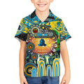 Personalised NAIDOC Week 2025 Titans Rugby Kid Hawaiian Shirt Aboriginal Dot Painting