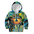Personalised NAIDOC Week 2025 Titans Rugby Kid Hoodie Aboriginal Dot Painting