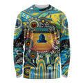 Personalised NAIDOC Week 2025 Titans Rugby Long Sleeve Shirt Aboriginal Dot Painting