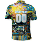 Personalised NAIDOC Week 2025 Titans Rugby Polo Shirt Aboriginal Dot Painting