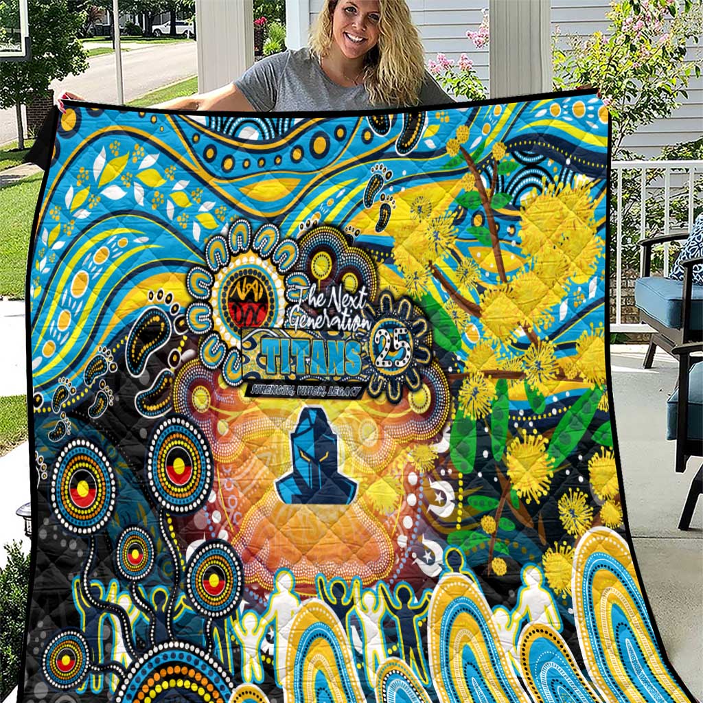NAIDOC Week 2025 Titans Rugby Quilt Aboriginal Dot Painting