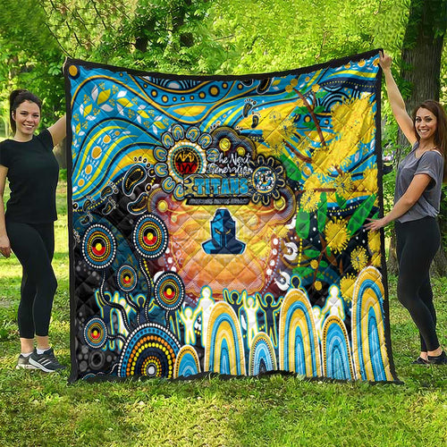 NAIDOC Week 2025 Titans Rugby Quilt Aboriginal Dot Painting