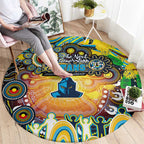 NAIDOC Week 2025 Titans Rugby Round Carpet Aboriginal Dot Painting