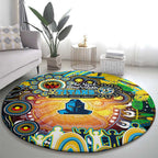 NAIDOC Week 2025 Titans Rugby Round Carpet Aboriginal Dot Painting