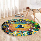 NAIDOC Week 2025 Titans Rugby Round Carpet Aboriginal Dot Painting