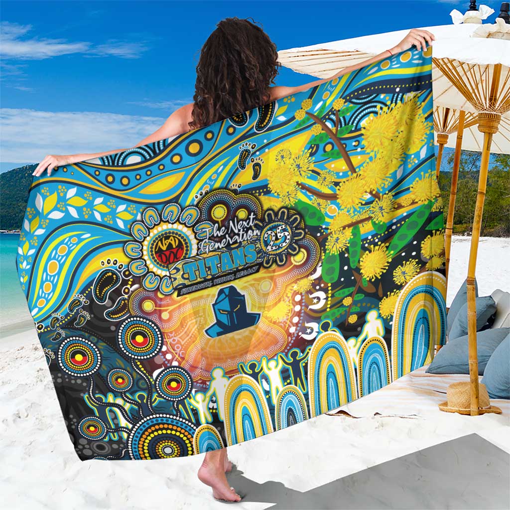 NAIDOC Week 2025 Titans Rugby Sarong Aboriginal Dot Painting