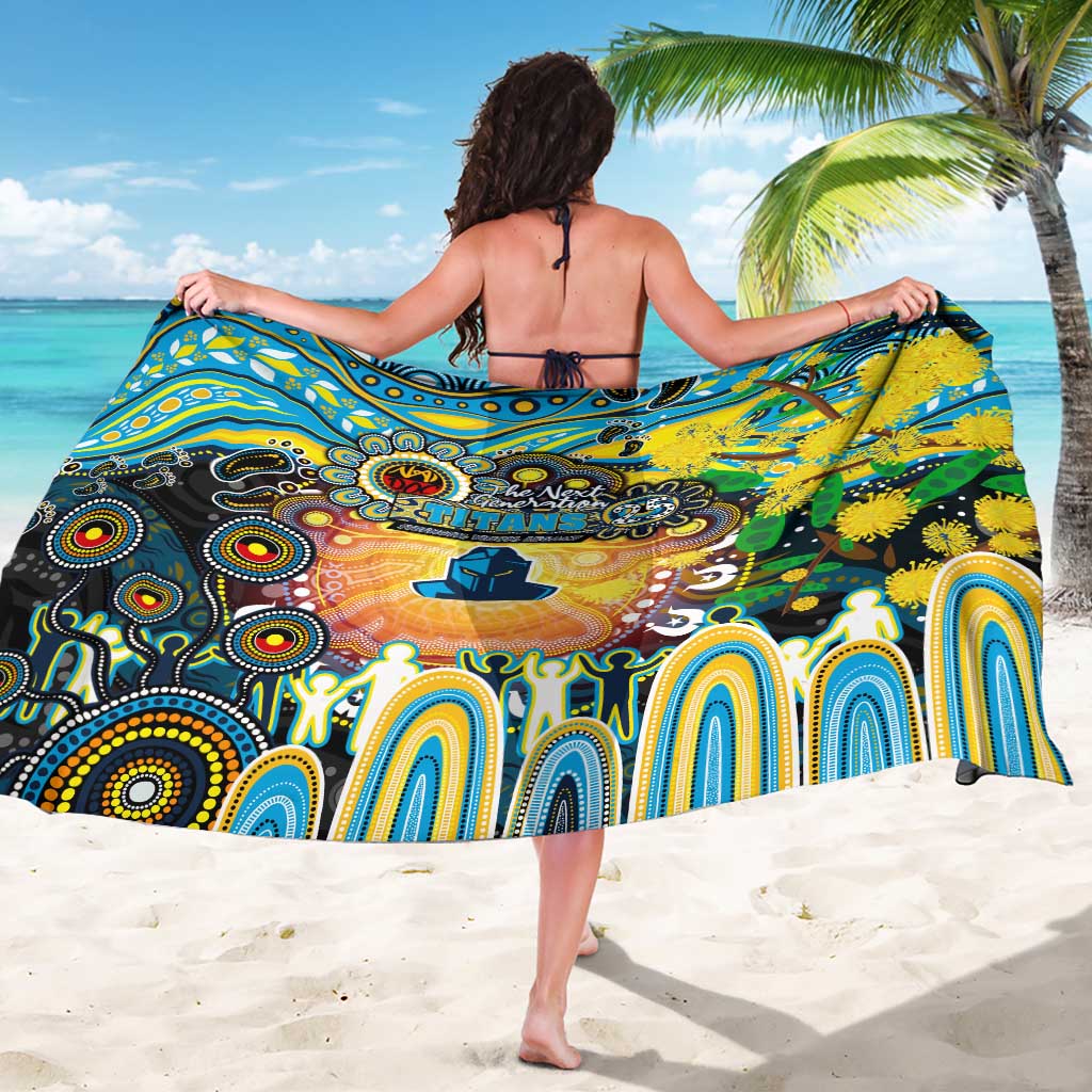 NAIDOC Week 2025 Titans Rugby Sarong Aboriginal Dot Painting