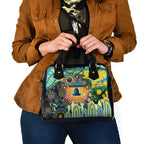 NAIDOC Week 2025 Titans Rugby Shoulder Handbag Aboriginal Dot Painting