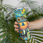 NAIDOC Week 2025 Titans Rugby Skinny Tumbler Aboriginal Dot Painting