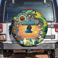 NAIDOC Week 2025 Titans Rugby Spare Tire Cover Aboriginal Dot Painting
