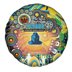 NAIDOC Week 2025 Titans Rugby Spare Tire Cover Aboriginal Dot Painting