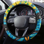NAIDOC Week 2025 Titans Rugby Steering Wheel Cover Aboriginal Dot Painting