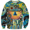 Personalised NAIDOC Week 2025 Titans Rugby Sweatshirt Aboriginal Dot Painting