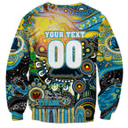 Personalised NAIDOC Week 2025 Titans Rugby Sweatshirt Aboriginal Dot Painting