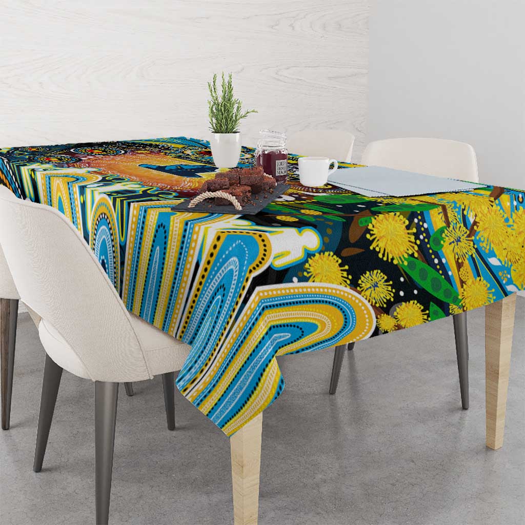 NAIDOC Week 2025 Titans Rugby Tablecloth Aboriginal Dot Painting