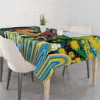 NAIDOC Week 2025 Titans Rugby Tablecloth Aboriginal Dot Painting