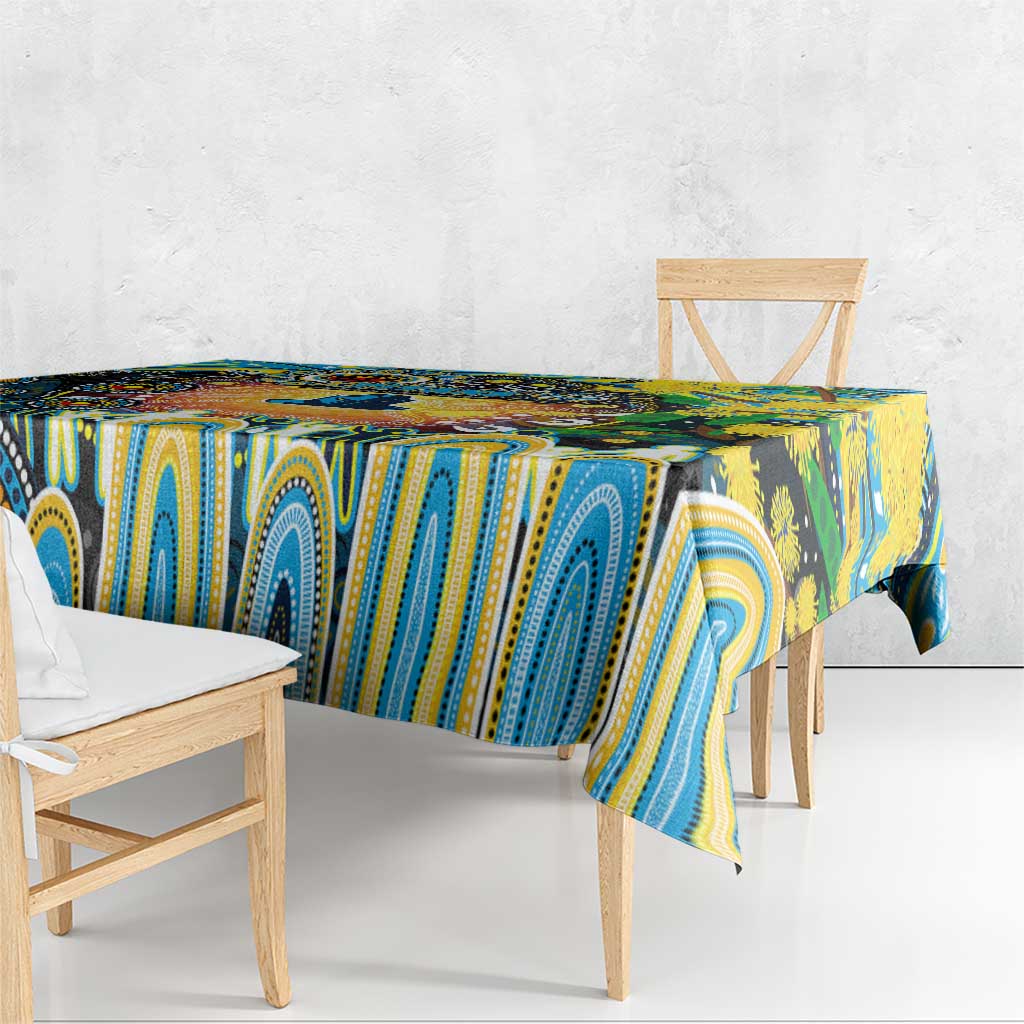 NAIDOC Week 2025 Titans Rugby Tablecloth Aboriginal Dot Painting