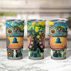 NAIDOC Week 2025 Titans Rugby Tumbler Cup Aboriginal Dot Painting