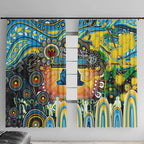 NAIDOC Week 2025 Titans Rugby Window Curtain Aboriginal Dot Painting