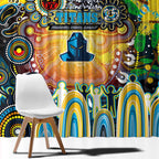 NAIDOC Week 2025 Titans Rugby Window Curtain Aboriginal Dot Painting
