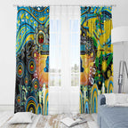 NAIDOC Week 2025 Titans Rugby Window Curtain Aboriginal Dot Painting