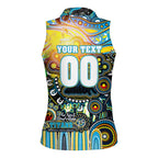 Personalised NAIDOC Week 2025 Titans Rugby Women Sleeveless Polo Shirt Aboriginal Dot Painting