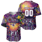 Personalised NAIDOC Week 2025 Sea Eagles Rugby Baseball Jersey Aboriginal Dot Painting