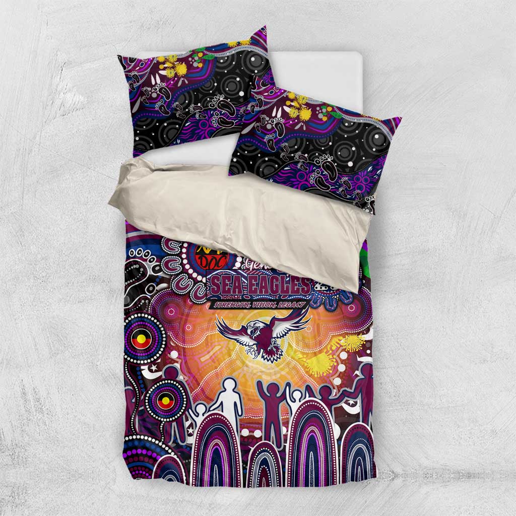 NAIDOC Week 2025 Sea Eagles Rugby Bedding Set Aboriginal Dot Painting