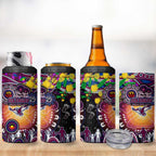 NAIDOC Week 2025 Sea Eagles Rugby 4 in 1 Can Cooler Tumbler Aboriginal Dot Painting