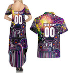 Personalised NAIDOC Week 2025 Sea Eagles Rugby Couples Matching Summer Maxi Dress and Hawaiian Shirt Aboriginal Dot Painting