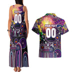 Personalised NAIDOC Week 2025 Sea Eagles Rugby Couples Matching Tank Maxi Dress and Hawaiian Shirt Aboriginal Dot Painting