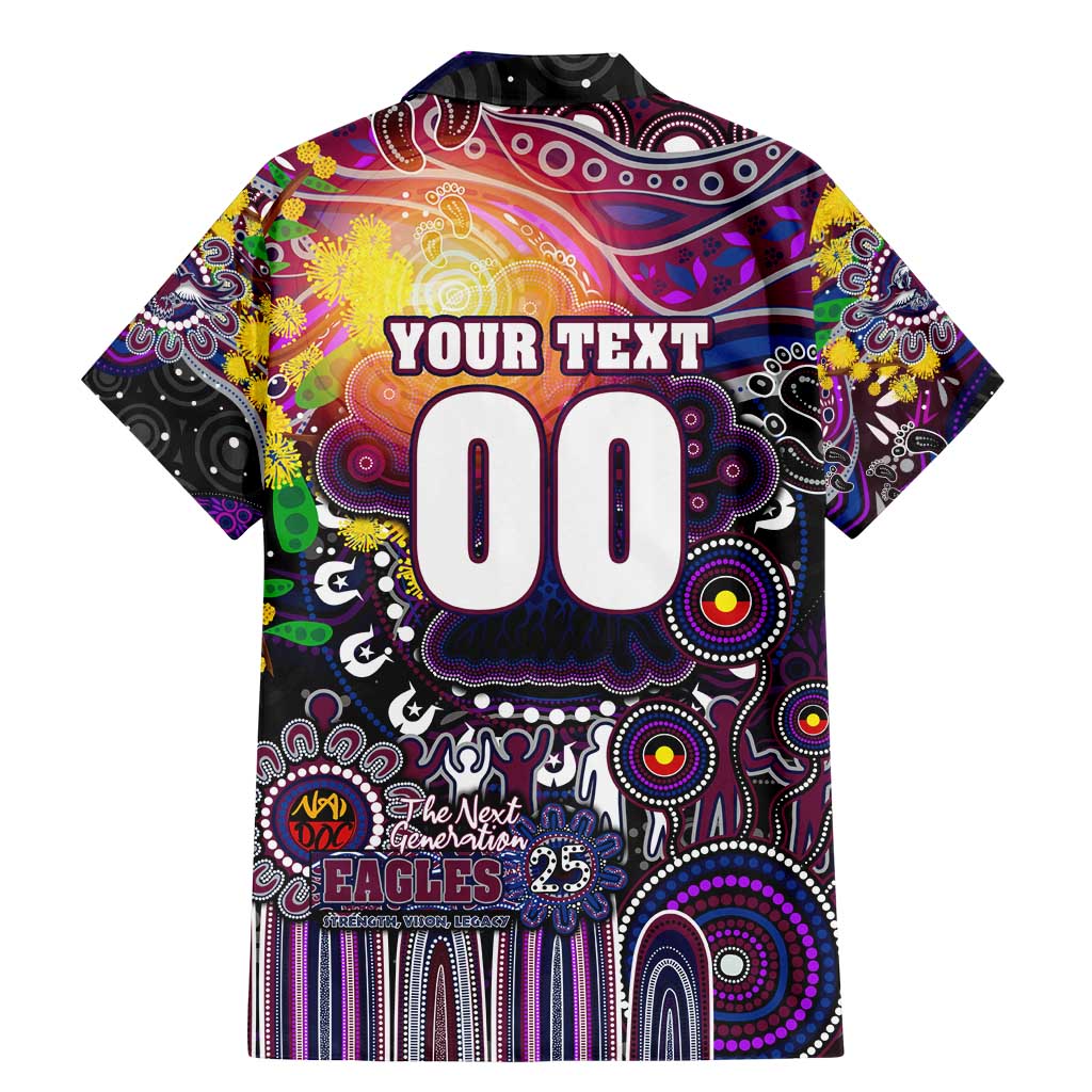 Personalised NAIDOC Week 2025 Sea Eagles Rugby Family Matching Mermaid Dress and Hawaiian Shirt Aboriginal Dot Painting