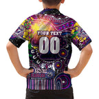 Personalised NAIDOC Week 2025 Sea Eagles Rugby Family Matching Off Shoulder Short Dress and Hawaiian Shirt Aboriginal Dot Painting