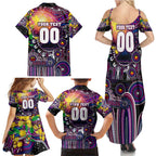 Personalised NAIDOC Week 2025 Sea Eagles Rugby Family Matching Summer Maxi Dress and Hawaiian Shirt Aboriginal Dot Painting