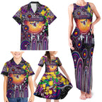 Personalised NAIDOC Week 2025 Sea Eagles Rugby Family Matching Tank Maxi Dress and Hawaiian Shirt Aboriginal Dot Painting