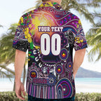 Personalised NAIDOC Week 2025 Sea Eagles Rugby Hawaiian Shirt Aboriginal Dot Painting
