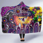 NAIDOC Week 2025 Sea Eagles Rugby Hooded Blanket Aboriginal Dot Painting