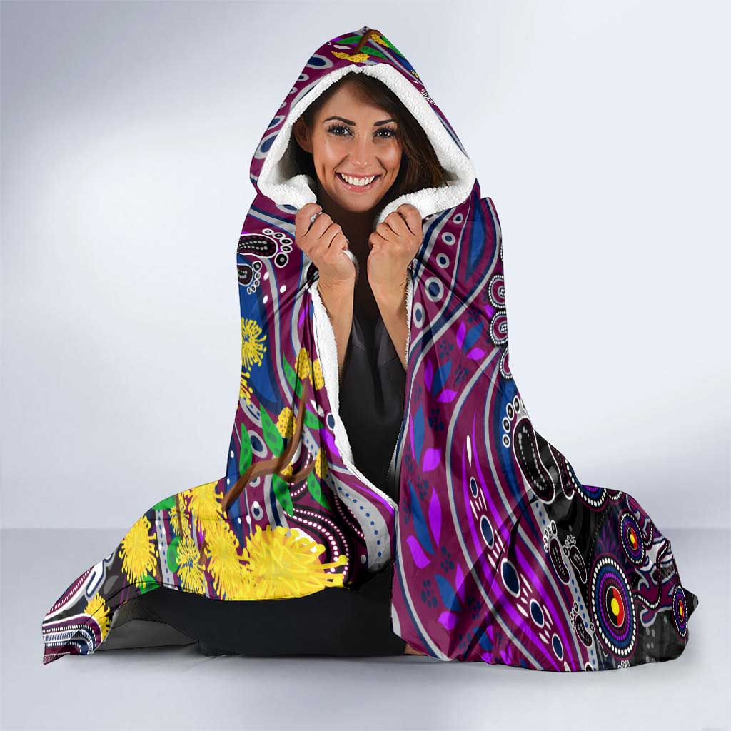 NAIDOC Week 2025 Sea Eagles Rugby Hooded Blanket Aboriginal Dot Painting
