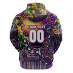 Personalised NAIDOC Week 2025 Sea Eagles Rugby Hoodie Aboriginal Dot Painting