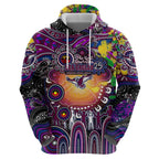 Personalised NAIDOC Week 2025 Sea Eagles Rugby Hoodie Aboriginal Dot Painting