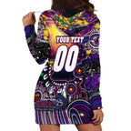 Personalised NAIDOC Week 2025 Sea Eagles Rugby Hoodie Dress Aboriginal Dot Painting